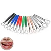 Portable Tongue Scraper Cleaner Reusable Stainless Steel Portable Oral Mouth Brush Cleaning Tool Dental Kit Health Care