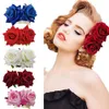 Magic Hairpin A190 neuer doppelter Flanell Rose Comb Red Ornament Haarnadel Haarschmuck für Erwachsene