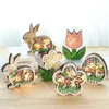 Other Event Party Supplies Easter Decoration Home Wood Easter Rabbit LED Lamps Easter Craft Easter Rabbit Decoration Easter Egg Decorative Lamps 230329