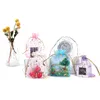 Bolsas com cordão para joias, bolsa de organza dourada, lua, estrela, malha transparente, pacote de presentes de casamento, bolsa de armazenamento portátil