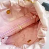 Rose luxe mode chaîne Simple en cuir véritable femmes sac à main en cuir véritable souple fourre-tout épaule banlieue sac à provisions 2023