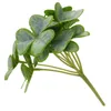 装飾的な花緑の花瓶のフェイク植物花束偽の緑の茎を飾るシャムロックブッシュブーケシルクフラワープラスチック