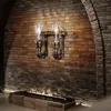 Wall Lamps Creative Retro 2 Heads Water Pipe Lamp Cafe Bar Lights Industrial Wind Restaurant Balcony Loft Wrought Iron Sconce Bra