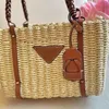 Designer beach bag straw Bags Summer Knitting handbag women Basket bags girls pretty shopper woven Small Tote dicky 2023