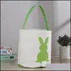 Geschenkwikkel Easter Bunny Manden Diy konijnenzakken opbergtas canvas oren mand put eieren drop levering home tuin feestelijke feestvoorrading dheiw