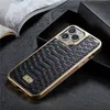 Питоном зернового покрытия Vogue Phone Case для iPhone 14 13 12 11 Pro Max долговечный сплошной цветовой печать кожаная крышка кожаная крышка Shockpereper