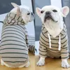 Hondenkleding medium en grote honden huisdieren katten gestreepte hoodies lente herfst niet pluche artikelen kleding fadoubage