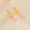 Necklace Earrings Set Multicolor Small Animal Butterfly Drop Bracelets For Women Fashion Personality Combination Jewelry