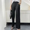 Women's Pants 2023 Spring And Summer Miyake Pleated Straight-leg Trousers Women Elegant High Elastic Waist Ankle-lenght Long 15 Colors