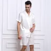 Men's Sleepwear Men's silk satin pajamas PJS short pajamas casual wear S M L XL 2XL 3XL 4XL Plus 230330