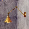 Wall Lamps IWHD Golden Retro LED Lamp Vintage Wandlamp Swing Long Arm Lights For Home Lighting Industrial Sconce Arandela