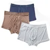 Underbyxor 3PC Silk Underkläder Men 100% Silk Underwear Men's High Quality Brand Natural Fabric Underwear 230330