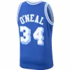 Retro 44 Jerry West Baloncesto Jersey 32 Shaquille ONeal Dennis Rodman Johnson 73 13 33 Camisetas clásicas de baloncesto para hombre cosidas 1996-97