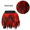 Gonne Harajuku Feather Body Reggicalze Giarrettiera Mini Sexy Lingerie Gothic Harness Reggicalze Cintura Kawaii Donna Gonna corta 230330