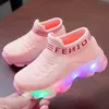 Esportes para meninas de inverno ao ar livre atléticos tecer tecer bebê tenis casual respirável crianças tênis tênis sapatos de menino infantil para 1 2 3 4 5 6 anos w0329