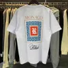 2023 Summer Mens Designer T Shirt Rhude Casual Shirts Man Womens Tees krótkie rękawy