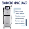 2023 810 diode hair removal machine Picosecond Tattoo Removal Device Q Switched For Carbon Stripping And Coloring Multi Wavelength Optional