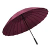 Şemsiyeler 24K Erkek ve Kadınlar Büyük Boy Çift Yağmur fırtınası Atanmış Şemsiye Üç Kişi Güneşli İş Paraguay U