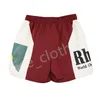 Męskie męskie designer Rhude luksus damskie sportowe spodnie letnie szorty plażowe na siłownię fitness krótkie spodnie luźne spodnie oversize w stylu DM16
