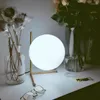 Table Lamps Modern Exhibition Hall Ball Glass Lamp Nordic Simple Creative Fashion Personality Warm Bedroom Study Bedside Light Work