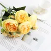 Fleurs décoratives 30cm haute qualité pivoine soie artificielle Bouquet Babybreaths accessoires bricolage petite marguerite faux mariage décor à la maison