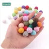 Baby Dealers Toys Bopoobo 10pc Cursing Thenge Crochet Beads Жеваемые аксессуары для ювелирных изделий Diy Gehaakte Toy Creether 16 мм 230329