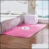 Tapis imitation laine tapis de sol en peluche douce en peau de mouton chambre à coucher tapis shaggy tapis de chevet canapé coussin fausse fourrure livraison directe maison gar dh8ku