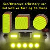 Car Door Stickers Bumper Reflective Stickers Warning Reflector Stickers Auto Exterior Motorcycle Bike Sticker Car Accessories