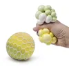 6.0CM Tricolor Flour Squishy Ball Fidget Toy Mesh Squish Grape Ball Anti Stress Venting Balls Squeeze Toys Stress Relief Decompression Toys Anxiety Reliever