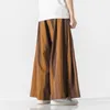 Women's Pants s Dress Chinese Traditional Cotton Linen Striped Wide Leg Men Clothing Ethnic Retro Loose Plus Size Casual Trousers Male 230330