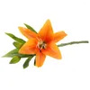 Decoratieve bloemen Creative High Reduction Fake Lily Flower False Anti-Break Rod Decoration