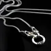 Pendant Necklaces Real Silver Long Chain Retro Women S925 Sterling Marcasite Stone Thai Jewelry 230329