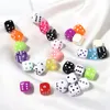 Acrylic Loose Beads for Bracelets Necklace Jewelry Making Kits Cubic Number Fashion Diy Women Kids Handwork Making Accessories