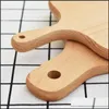 Chopping Blocks Beech Wood Chop Block Mtisize Thick Firm Wooden Cutting Board For Kitchen Bread Cheese Biscuit Dish Drop Delivery Ho Dhhdt