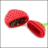 Coffee Tea Tools Sile Fruit Cute Bag Funny Loose Leaf Infuser In Stberry And Lemon Shape Filter Device Herbal Spice Diffuser Drop Dh3Ih