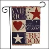 Banner vlaggen American Garden Flag USA Independence Day US Serie Patroon Patroon Patroon Huis Lawn Decor Drop Delivery Feestelijke benodigdheden Dhrwi