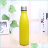 Wasserflaschen 350 ml Sportflasche Radfahren Cam Edelstahl Doppelwand Vakuum Vaso Insation Warmer Fläschchen Drop Delivery Home Dhei9