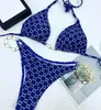 Bikini firmati Bikini donna in due pezzi con lettera G Costumi da bagno estivi in cristallo Costumi da bagno di lusso da spiaggia Costume da bagno a tre punti