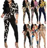 Dames tweedelige broek Broek Zomer lange mouw blouse digitale print shirt dames kleding