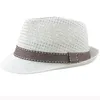 Breda brimhattar Bucket HT3136 Fashion Parentchild Summer Fedoras Breattable Straw Men Women Beach Cap Kids Trilby Fedora Jazz 230330