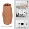 Vases Fabric Storage Bins Vintage Decor Rattan Flower Container Vase Stand Decorative Basket