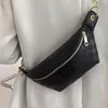 Women Designers Elegant Plaid PU Leather New Waist Bags For Women Waist Packs Stylish Fanny Pack Wide Strap Crossbody Chest Bag