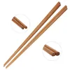 Baguettes 1 pcs Longues Nouilles Pot Frit En Bois Chop Sticks Bois Nouilles Bâton Cuisine Chafing Dish Public 42 cm