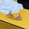 2022 Classic Letter Earrings Studs Charm Retro Designer Earrings Women Eardrops Jewelry With Gift Box For Party Anniversary 1357