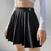 Jupes 2023 femmes taille haute jupe plissée femme Sexy été court mignon filles danse Mini coréen Cosplay noir blanc