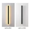 Utomhusvägglampor Led Landscape Lamp Modern veranda Exteriör Långt ljus trädgård Villa IP65 Vattentät 110V 220V Sconces