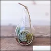Ljusstakar tårtropp glas hängande växt terrarium klara bollar containerhållare för heminredning drop leverans trädgård dhg69