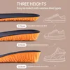 Shoe Parts Accessories 1535cm Invisible Height Increase Insoles Orange EVA Memory Foam Shoes Sole Pad Breathable Comfortable for Men Women Feet Care 230330