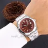 2023 Relojes mecánicos automáticos para hombre Relojes de pulsera redondos de acero inoxidable a prueba de agua Dial grande Zafiro Super Luminoso Montre de Luxe Classcal Casual Mapa Reloj