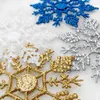 Décorations de Noël Fanlus 1pcs Multi Color Plastique Glitter Flocons de neige Arbre Ornement de maison